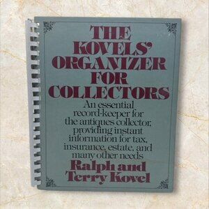 The Kovels'‎ Organizer For Collectors Binder Record Keeping For Antiques Estate